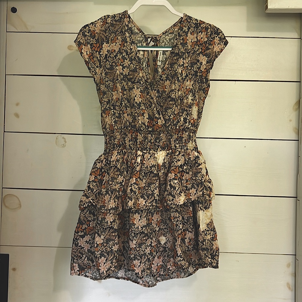 AMERICAN EAGLE floral tiered mini dress